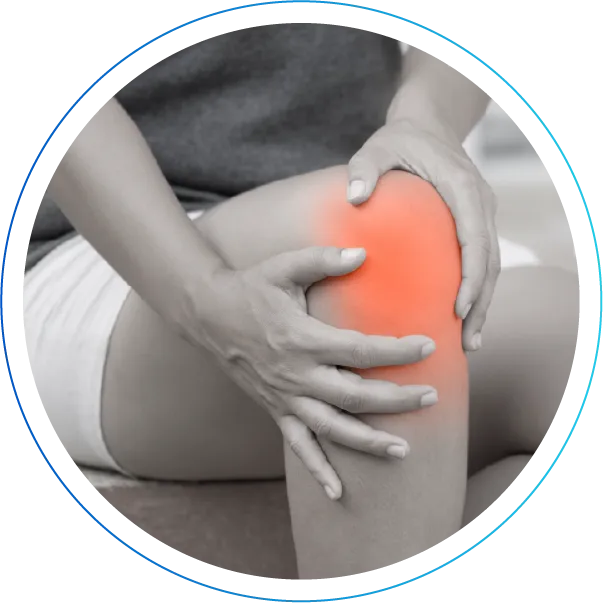 膝の痛みの画像